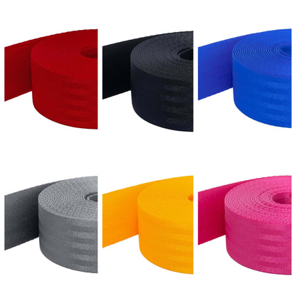 Clubsportnetz - Gurtband Farben Auswahl Rot, Schwarz, Blau, Grau, Gelb, Pink